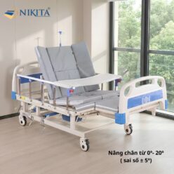 Tay quay thứ hai giường bệnh 4 tay quay nghiêng trái phải NIKITA NKT-DCN04