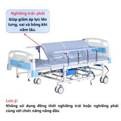Chức năng tay quay thứ 3 của giường y tế NIKITA DCN06