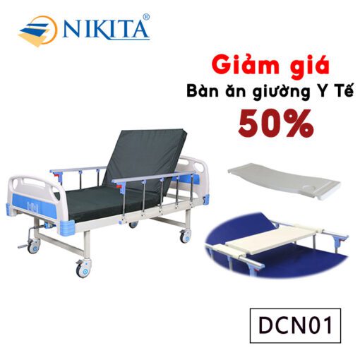 Giường y tế 1 tay quay Nikita NKT-DCN01