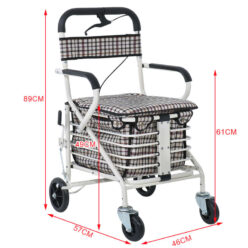 Khung Xe Tập Đi Đa Năng Cho Bệnh Nhân Có Ghế Ngồi, Bánh Xe NIKITA NKT-KX110