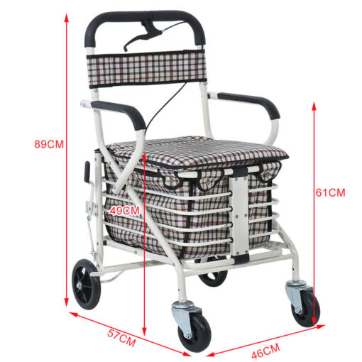 Khung Xe Tập Đi Đa Năng Cho Bệnh Nhân Có Ghế Ngồi, Bánh Xe NIKITA NKT-KX110