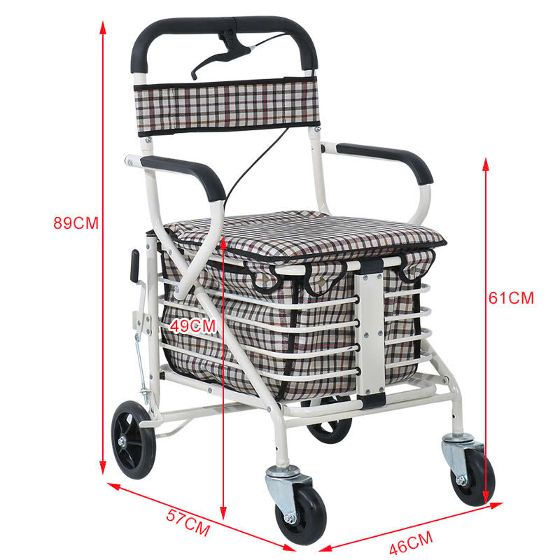 Khung Xe Tập Đi Đa Năng Cho Bệnh Nhân Có Ghế Ngồi, Bánh Xe NIKITA NKT-KX110