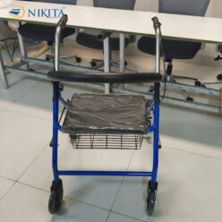 Xe Đẩy Tập Đi Có Rổ Đa Chức Năng Màu Xanh NKT-KX80