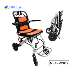 Xe lăn khung inox siêu tiện lợi NIKITA NKT-W302