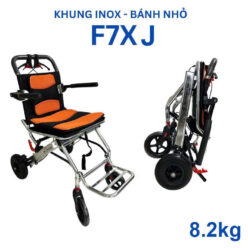 Xe lăn khung inox siêu tiện lợi NIKITA NKT-F7XJ