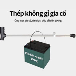 Thân gậy làm từ Thép không gỉ gia cố chắc chắn