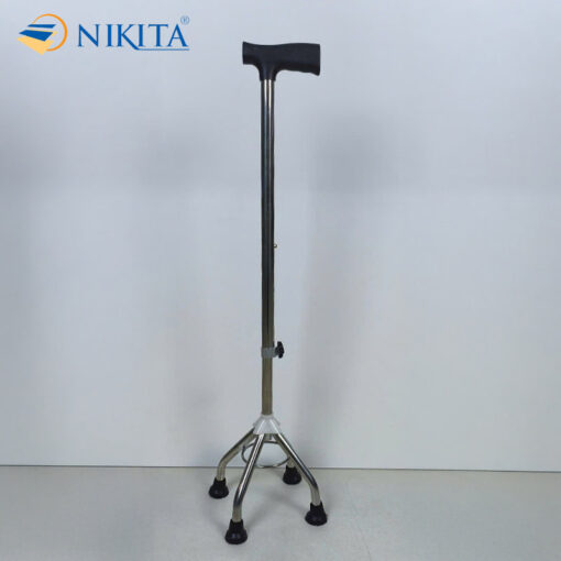 Gậy Tập Đi Inox 4 Chân Nhọn Cho Người Già NIKITA GNG-4NHON