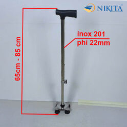 Gậy Chống Tập Đi 4 Chân Vuông Cho Người Già NIKITA GNG-4VUONG