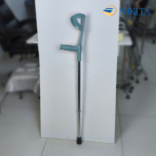 Nạng chống chân đơn hỗ trợ đi lại, chất liệu thép, màu xanh NIKITA NKT-KX10-18