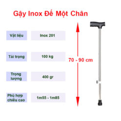 Kích thước gậy đơn NIKITA NKT-GNG-1