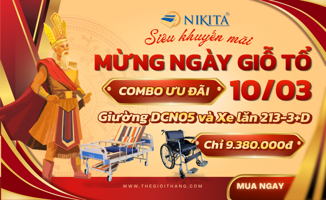 Ưu đãi giảm giá combo khi mua giường y tế DCN05 và xe lăn S213-3+D