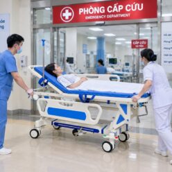 Cáng Y Tế Đa Năng Nâng Hạ Chiều Cao, Đẩy Bệnh Nhân NIKITA