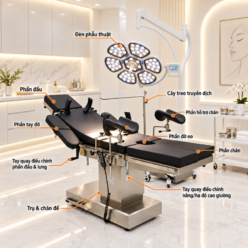 Giường phòng khám & Bàn mổ đa năng NIKITA
