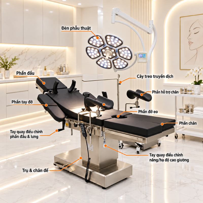 Giường phòng khám & Bàn mổ đa năng NIKITA Giường phòng khám & Bàn mổ đa năng NIKITA