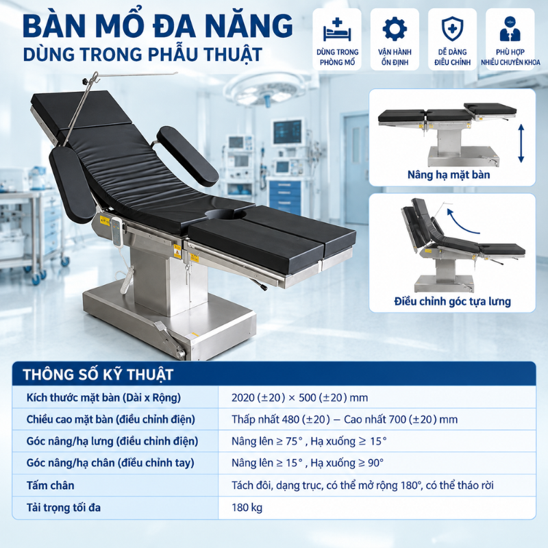 Giường phòng khám & Bàn mổ đa năng NIKITA Giường phòng khám & Bàn mổ đa năng NIKITA
