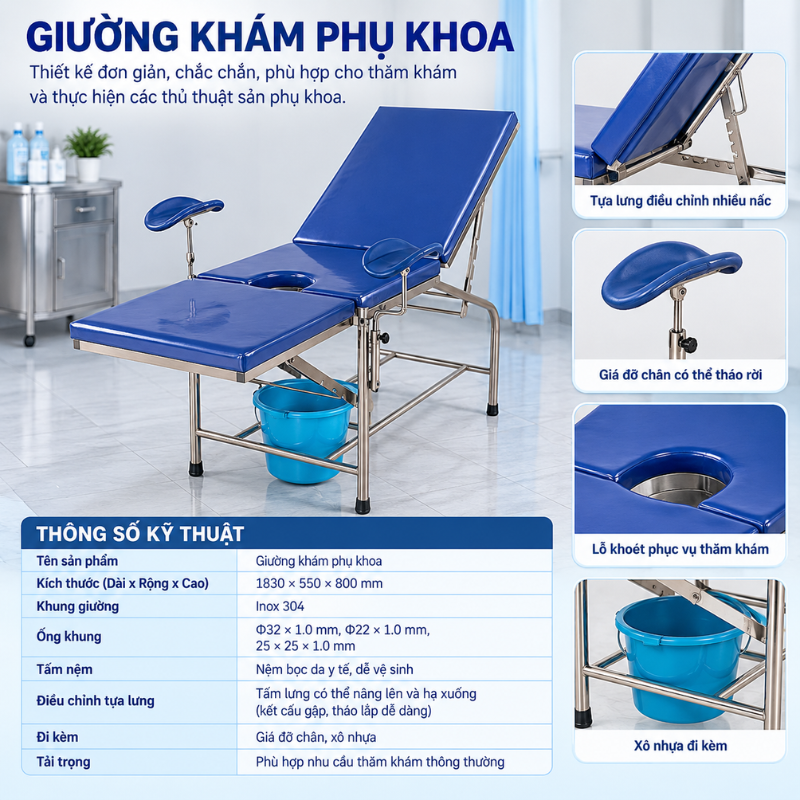 Giường phòng khám & Bàn mổ đa năng NIKITA Giường phòng khám & Bàn mổ đa năng NIKITA