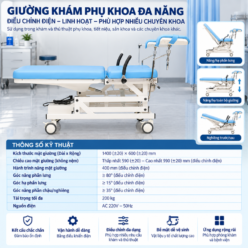 Giường phòng khám & Bàn mổ đa năng NIKITA