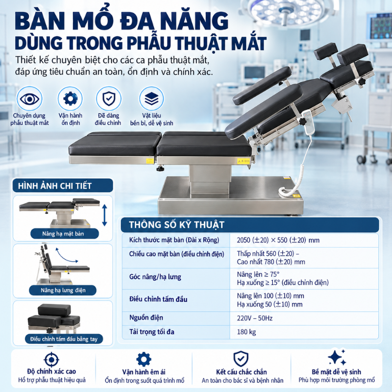 Giường phòng khám & Bàn mổ đa năng NIKITA Giường phòng khám & Bàn mổ đa năng NIKITA