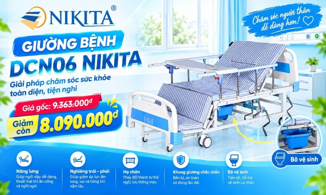 Banner giảm giá giường bệnh DCN06 NIKITA