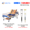 Combo Giường Y Tế DCN05 Và Nạng Chống Tập Đi KX60 NIKITA